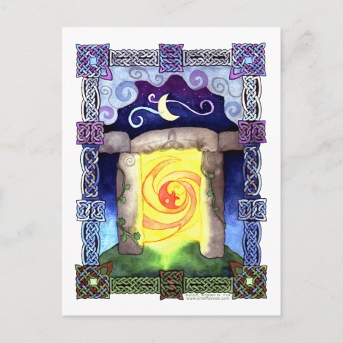 Celtic Doorway Postcard