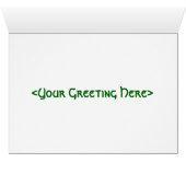 Celtic Dragon card (green) (Inside Horizontal (Bottom))