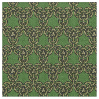 Celtic Dragon Chain in  Dark Green Fabric