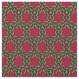 Celtic Dragon Chain in Red Fabric