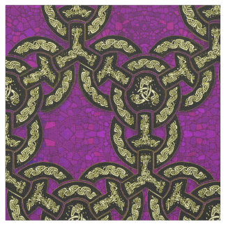 Celtic Dragon Chain in Royal Purple Fabric
