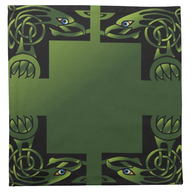 Celtic Dragon Cloth Napkin (Front)