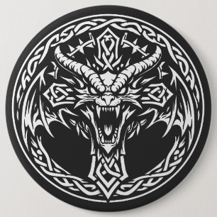 Celtic Dragon Emblem by BurnsInHell Button
