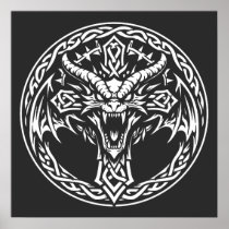 Celtic Dragon Emblem by BurnsInHell