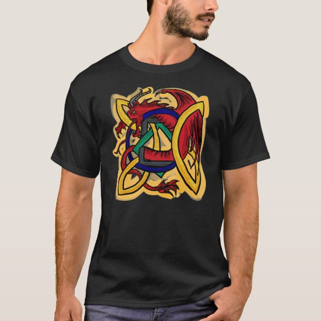 Celtic dragon guys tee (Front)