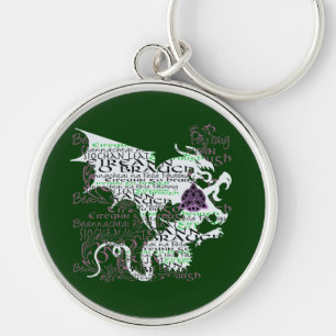 Celtic dragon keychain