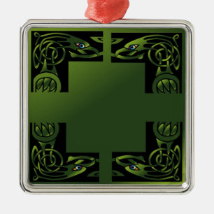 Celtic Dragon Metal Ornament