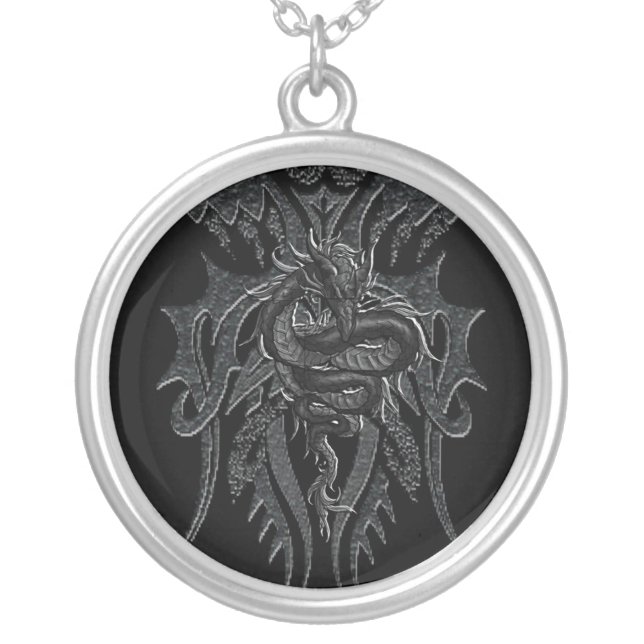 Celtic Dragon Necklace (Front)