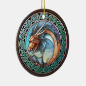 Celtic Dragon Pendant/Ornament Ceramic Ornament (Right)