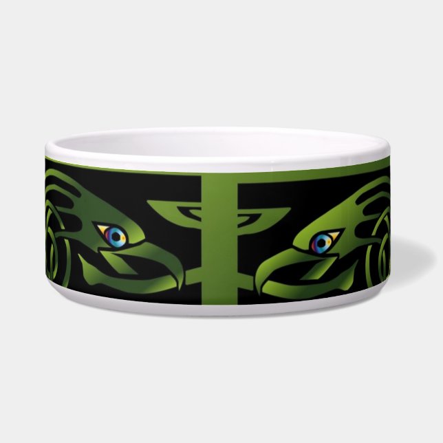 Celtic Dragon Pet Bowl (Front)