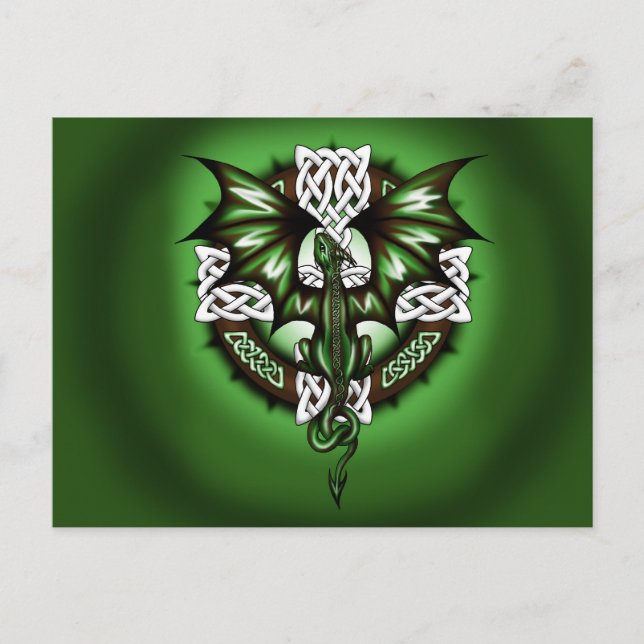 celtic Dragon Postcard (Front)