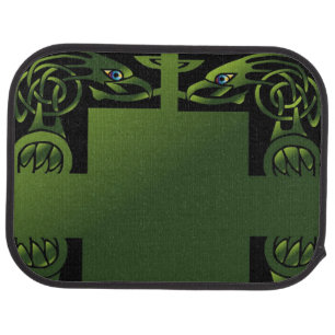 Celtic Dragon Rear Floor Car Mats