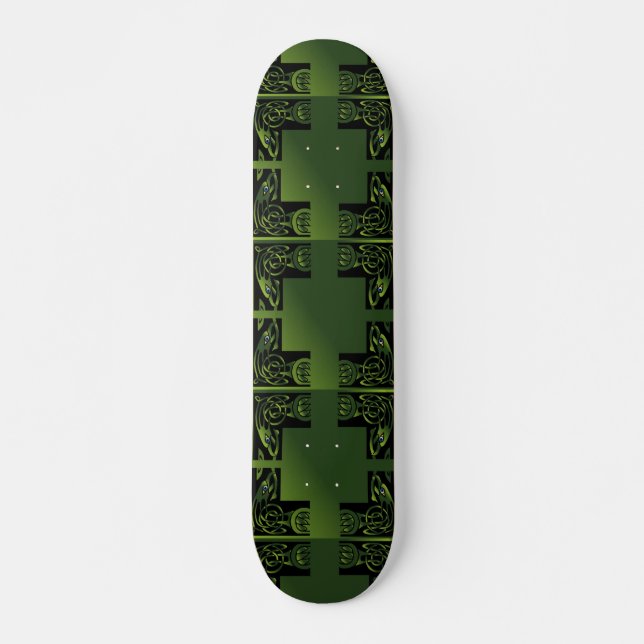 Celtic Dragon Skateboard Deck (Front)