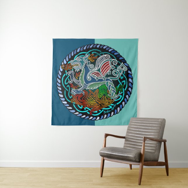 Celtic Dragon Tapestry (In Situ)