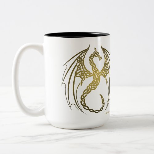 Celtic Dragon Two_Tone Coffee Mug