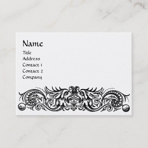 CELTIC DRAGONS MONOGRAM BUSINESS CARD