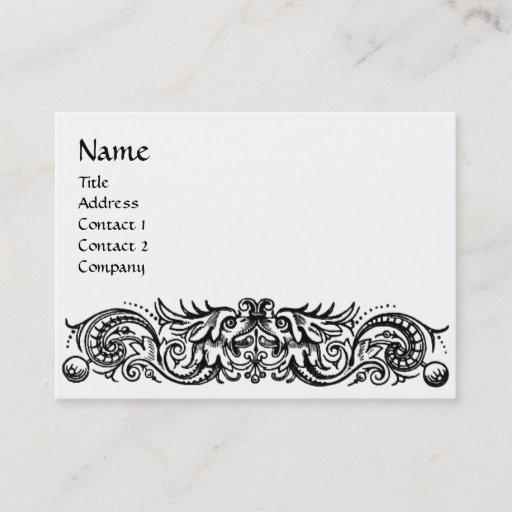 Customizable CELTIC DRAGONS MONOGRAM BUSINESS CARD