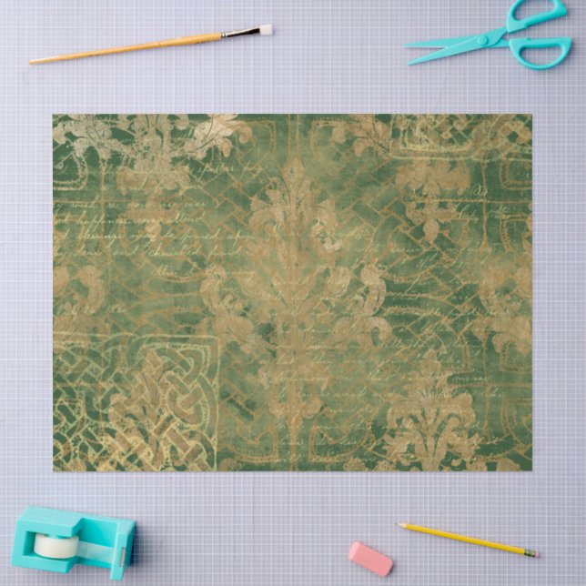 Celtic Emerald Irish  Tissue Paper (Craft)