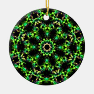 Celtic Emerald Wreath Ornament - 2 Sided Design
