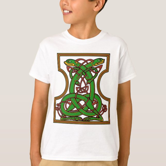 Celtic Entwined Animals T-Shirt (Front)