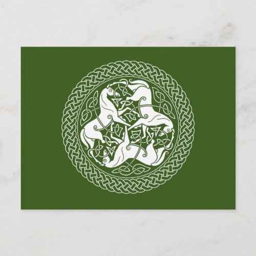 Celtic Epona Knot with Horses Postcard