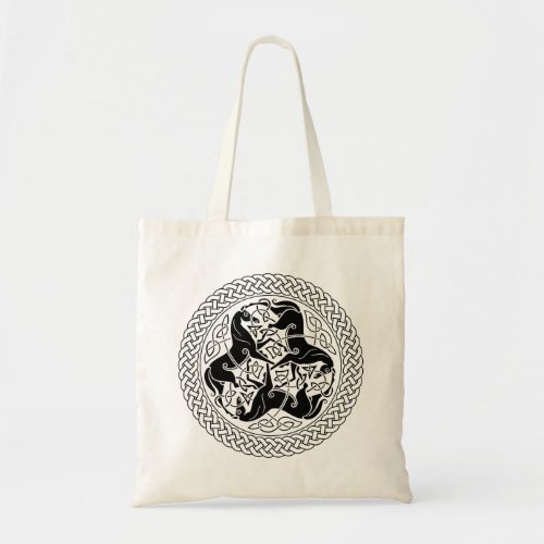 Celtic Epona Knot with Horses Tote Bag