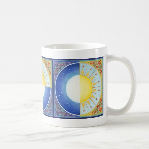 Celtic Equinox Sun and Moon Coffee Mug