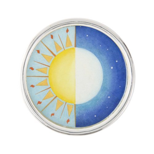 Celtic Equinox Sun and Moon Pin