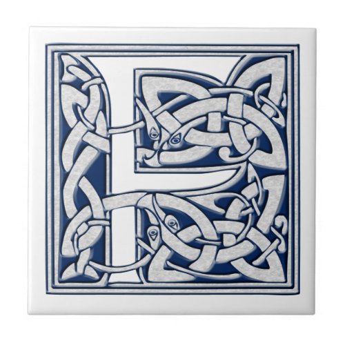 Celtic F Monogram Ceramic Tile