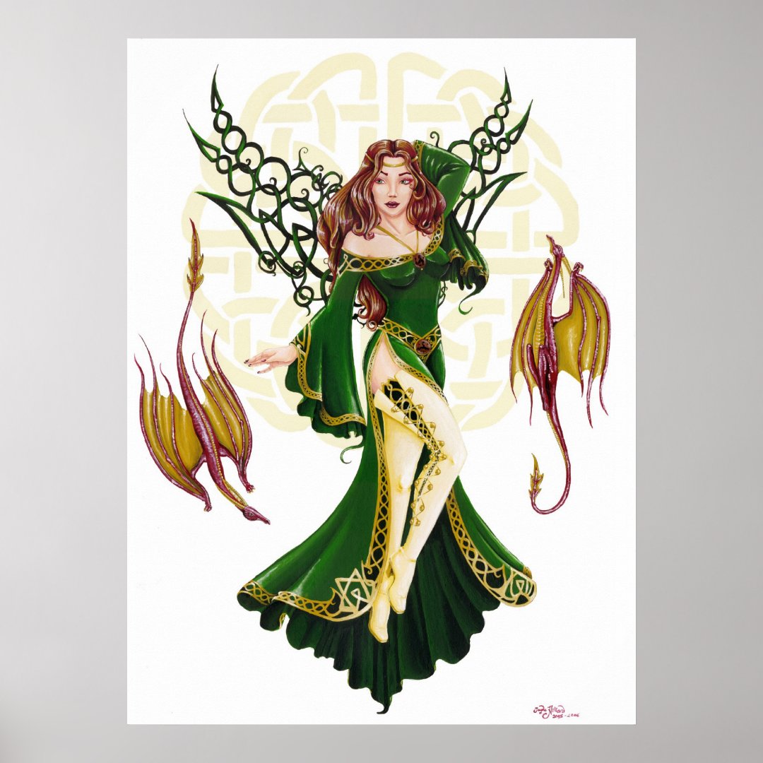 Celtic Faery Poster Zazzle