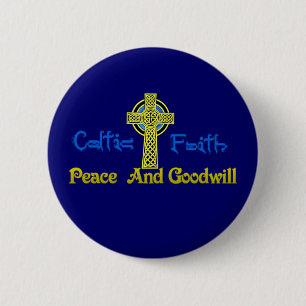 Celtic Faith. Pinback Button