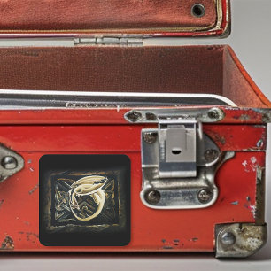 Celtic Familiar Dragon Square Sticker