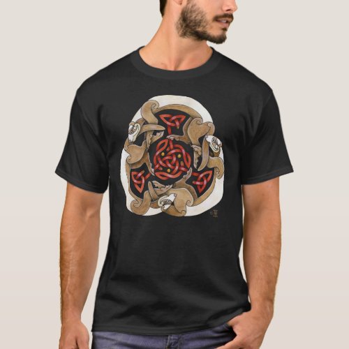 Celtic Ferret Triskel T_Shirt