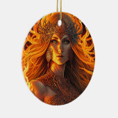  Celtic Fire Goddess Brighid Imbolc Ceramic Ornament (Right)