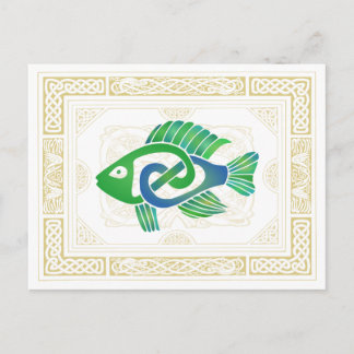 Celtic Fish Postcard