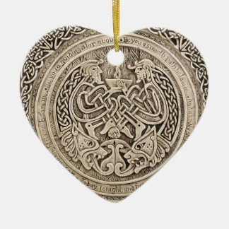 CELTIC FLAME -VINTAGE CELTIC DESIGN CERAMIC ORNAMENT