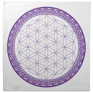 Celtic Flower of Life grid for Psychic Work Napkin