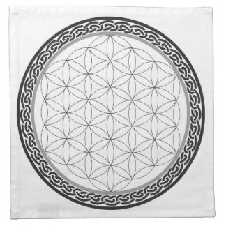 Celtic Flower of Life Grid Napkin