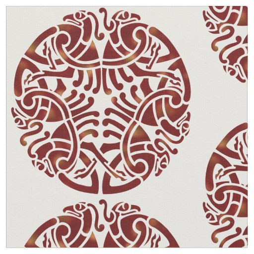 Celtic Folk Graphic 1 Fabric