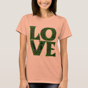 Celtic Font LOVE T-Shirt