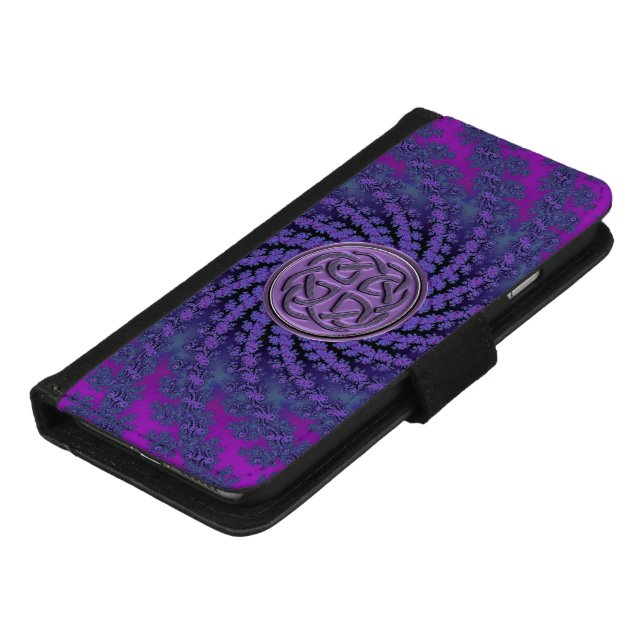 Celtic Fractal Endless Knot Design iPhone Wallet (Bottom)