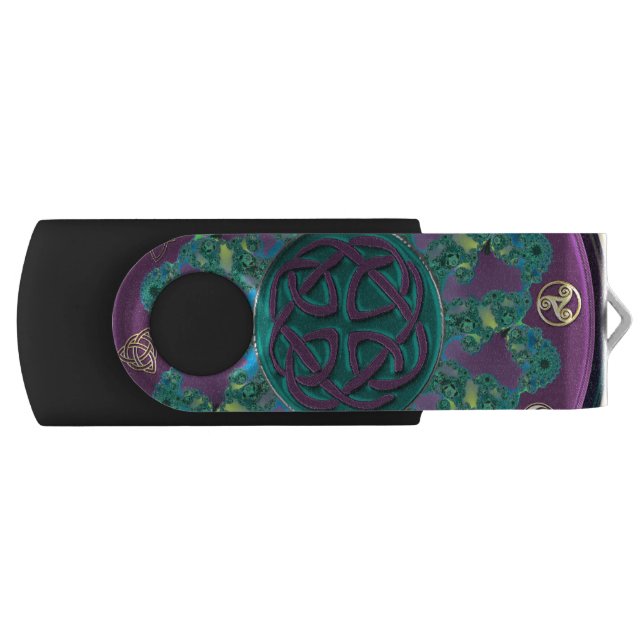 Celtic Fractal Mandala Flash Drive (Front)