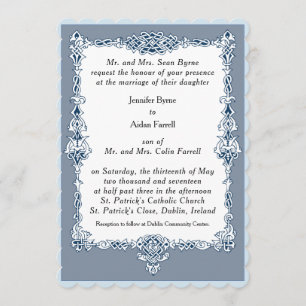 Celtic Frame Wedding Invitation