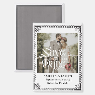 Celtic Frame Wedding Save the Date Magnet