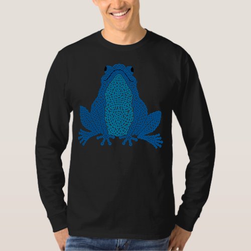 Celtic Frog _ blue T_Shirt