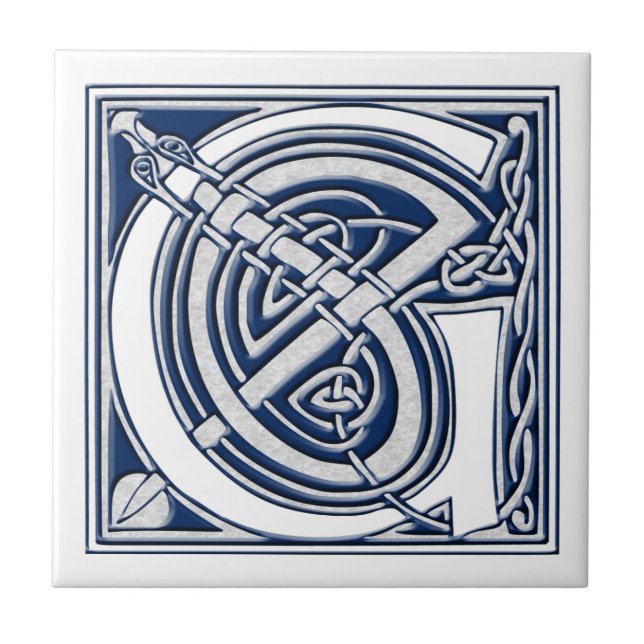 Celtic G Monogram Ceramic Tile (Front)