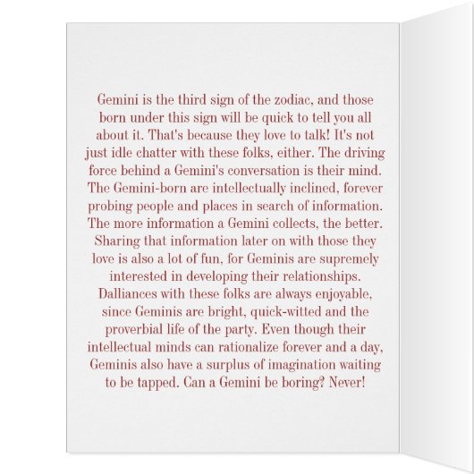 Celtic Gemini Cards (Inside (Left))