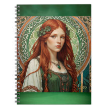 Celtic Girl 2 Spiral Notebook