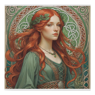 Celtic Girl 3 Faux Canvas Print