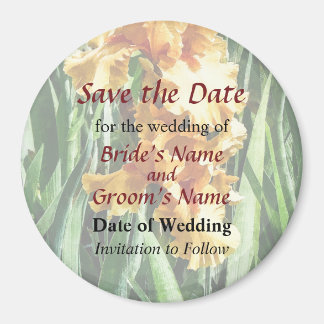 Celtic Glory Irises Save the Date Magnet